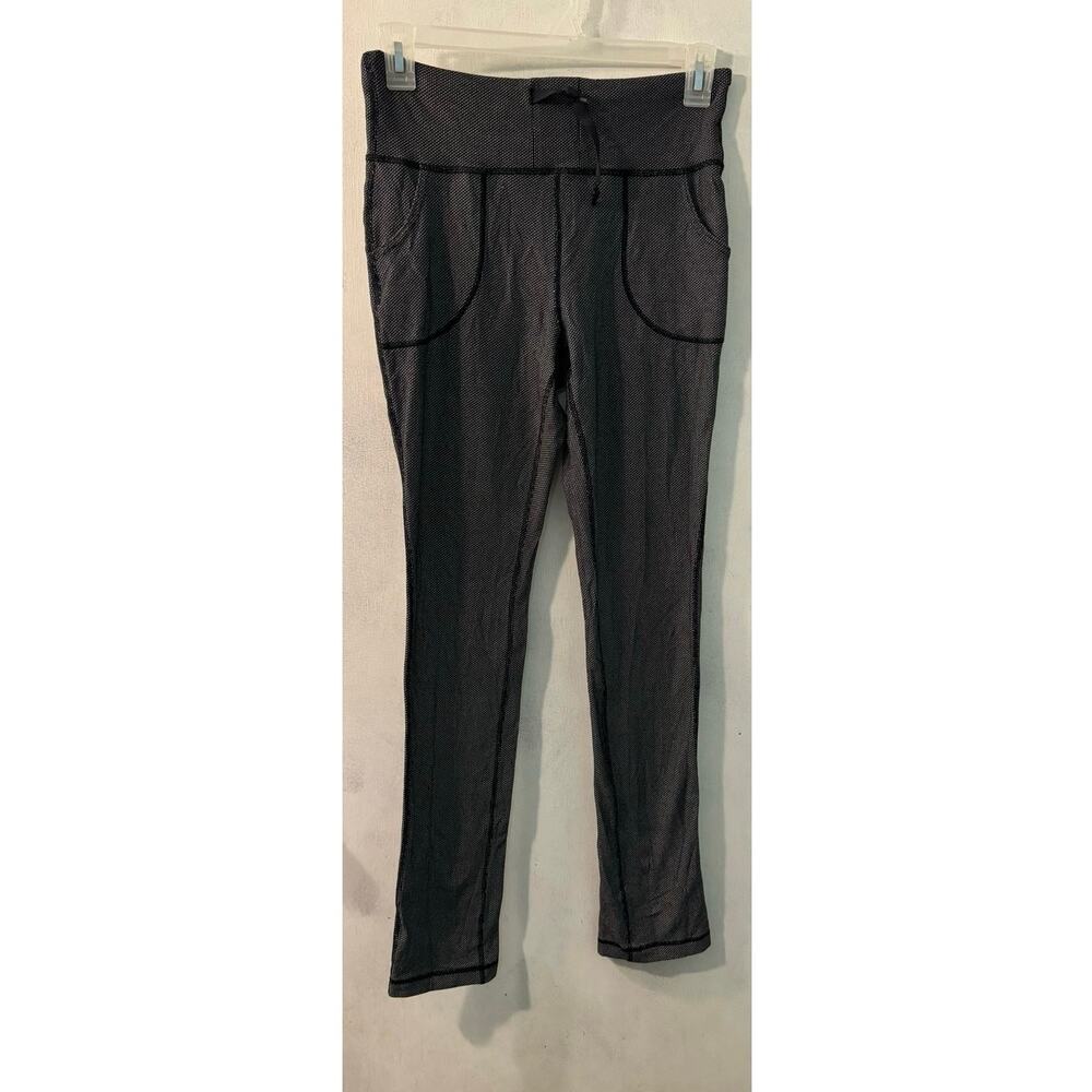 Lululemon Athletica Pants Size 10 Black Gray 2 Side Pockets